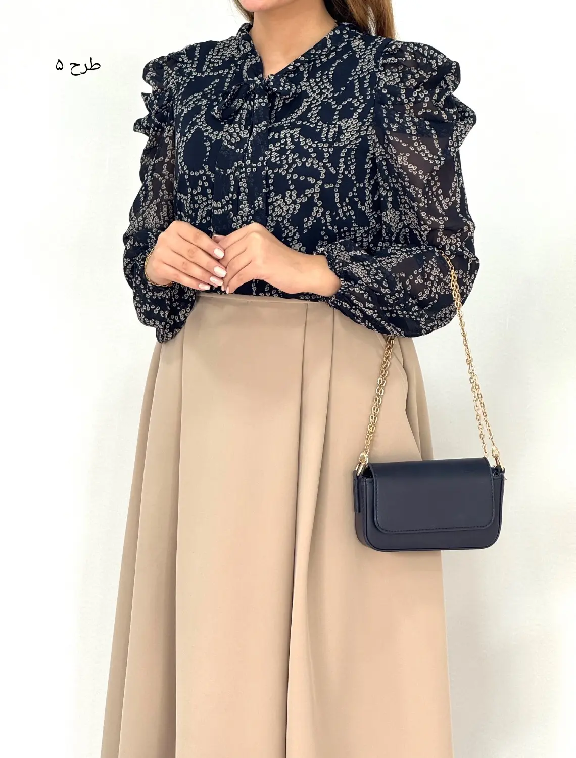 شومیز حریر مجلسی مهلا کد 8156